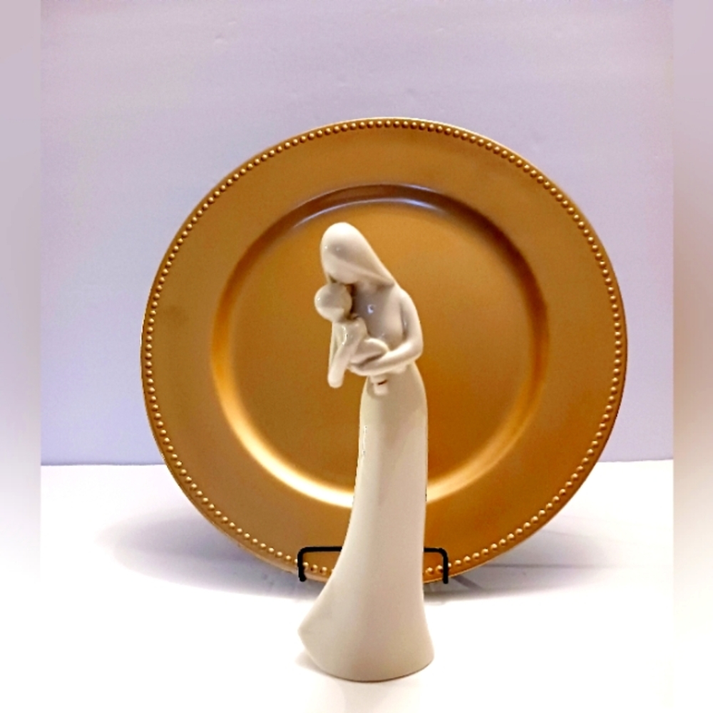Mother with Child Ceramic Figurine